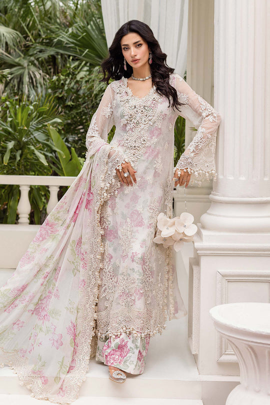 MARIA-B Embroidered Chiffon Suit