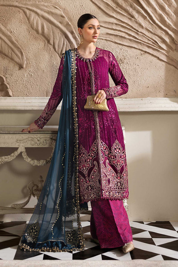 MARIA-B Embroidered Chiffon Suit