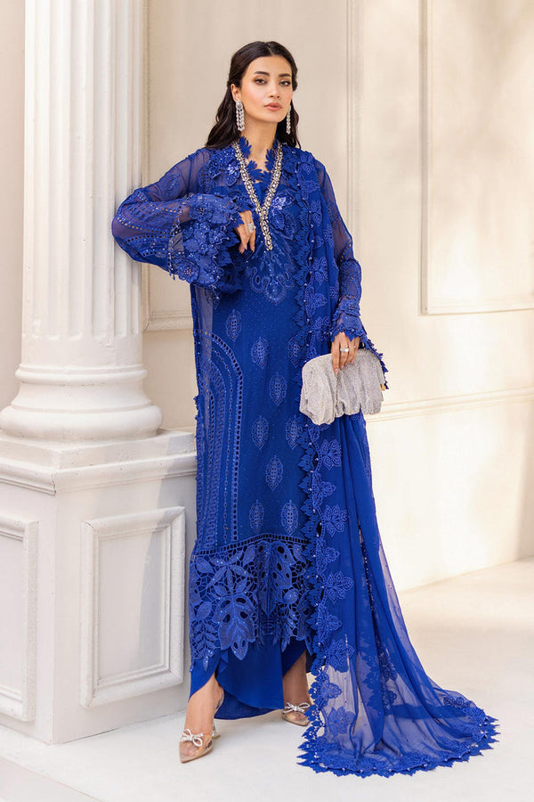 MARIA-B Embroidered Chiffon Suit