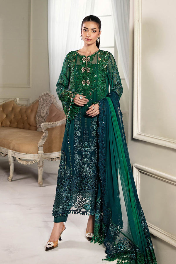 MARIA-B Embroidered Chiffon Suit