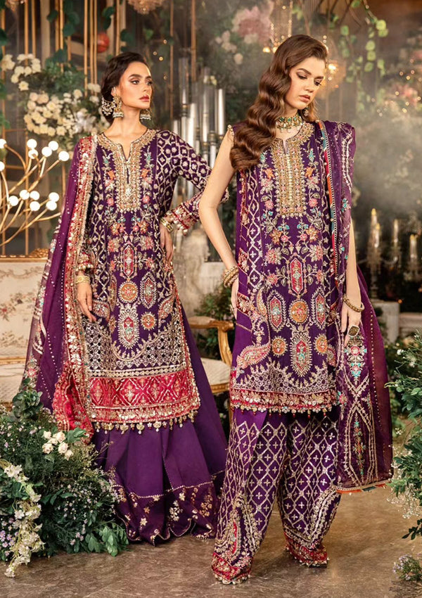 3 Piece Unstitched Embroidered Raw Silk Suit