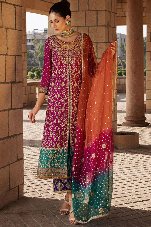 Zainab Chottani Wedding Edition Luxury Chiffon Embroidered 3 Piece